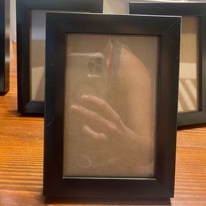 5 black 4x6 picture frames